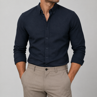 Chemise business boutonnée à manches longues