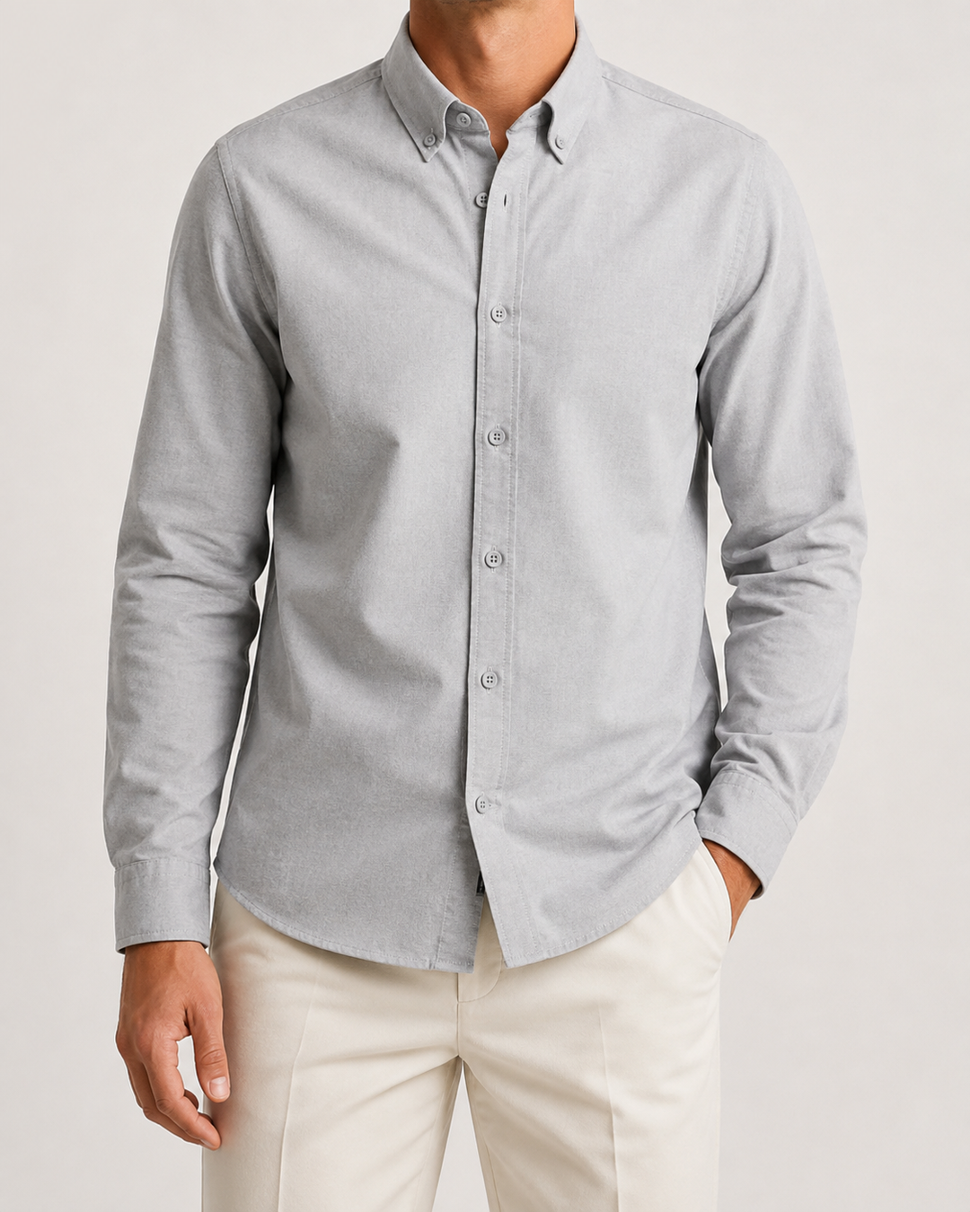 Chemise Oxford en coton respirante slim fit