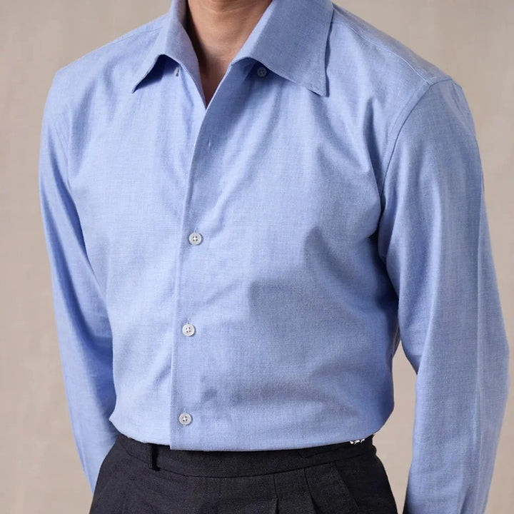 Chemise italienne en mélange de coton