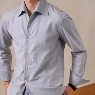 Chemise italienne en mélange de coton