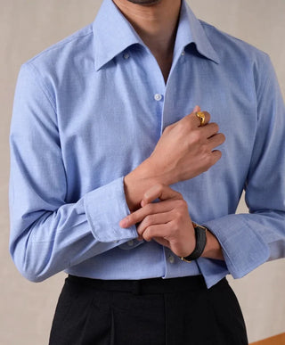 Chemise italienne en mélange de coton