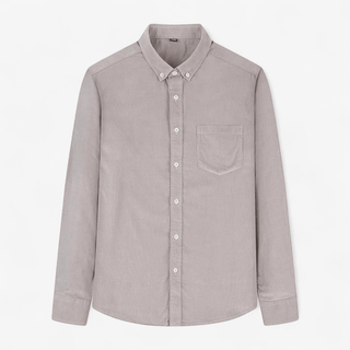 Chemise décontractée en velours côtelé 100 % coton avec poche