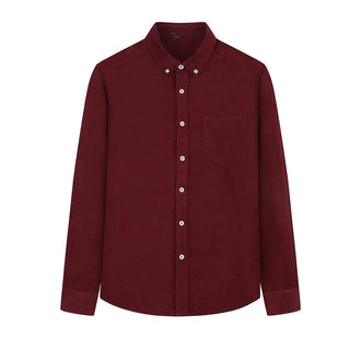 Chemise décontractée en velours côtelé 100 % coton avec poche