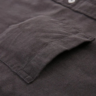 Chemise décontractée en velours côtelé 100 % coton avec poche