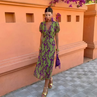 Anaïs™ — Robe midi à imprimé élégant