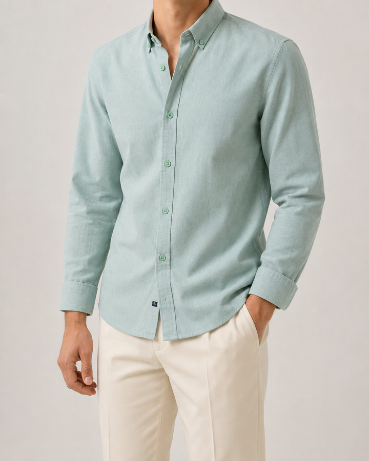 Chemise Oxford en coton respirante slim fit