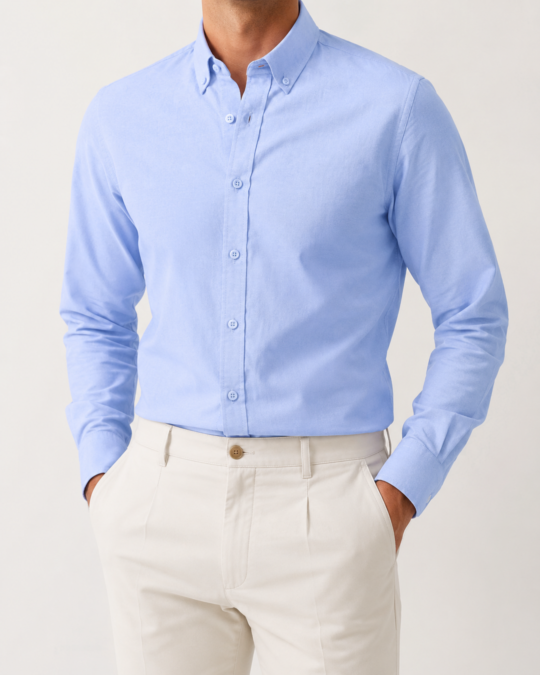 Chemise Oxford en coton respirante slim fit