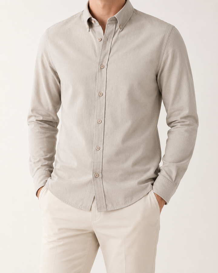 Chemise Oxford en coton respirante slim fit