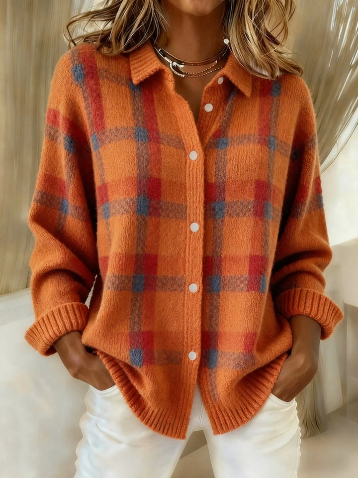Gilet à carreaux femme chaud et léger – style cosy, coupe flatteuse et élégance décontractée