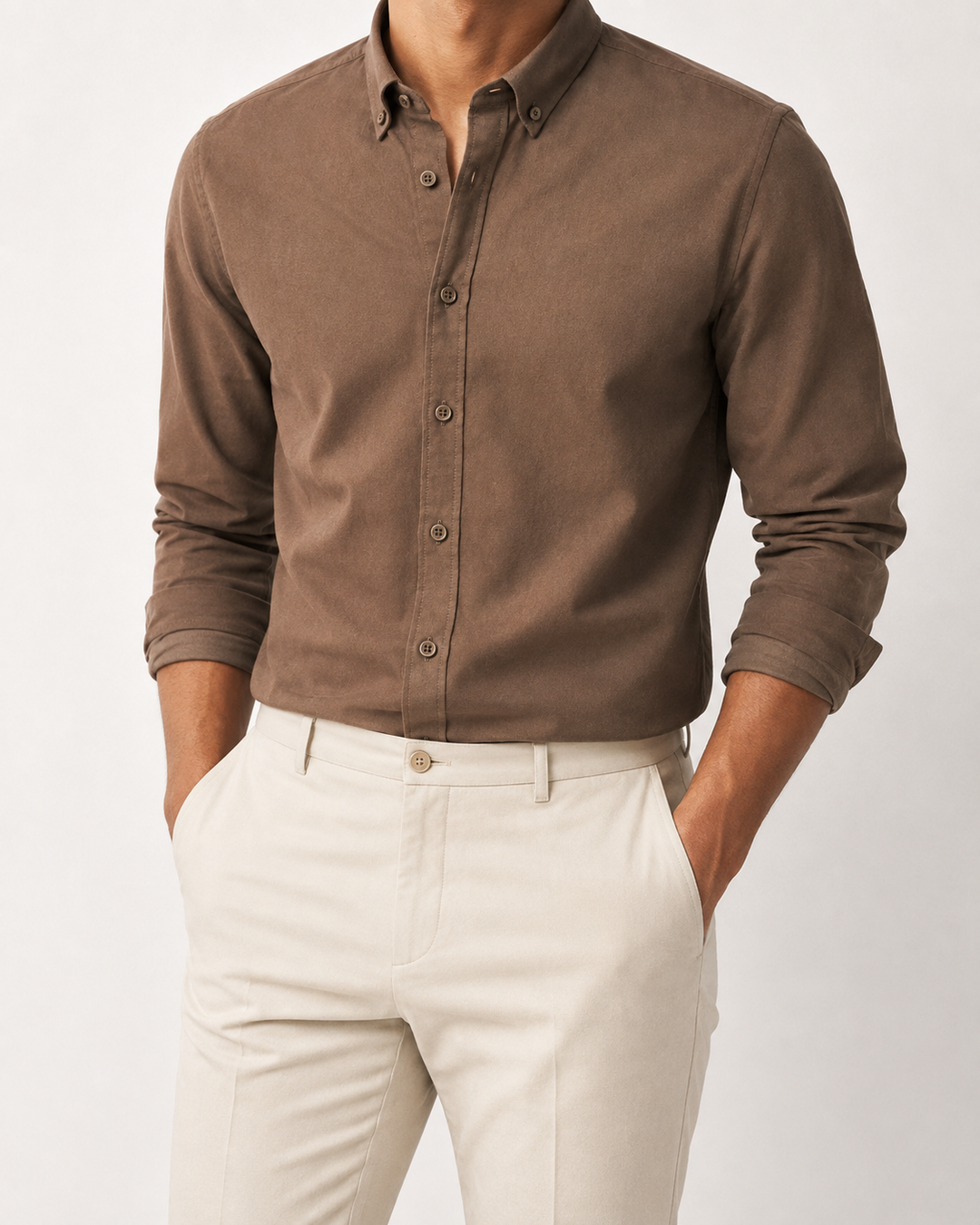 Chemise Oxford en coton respirante slim fit