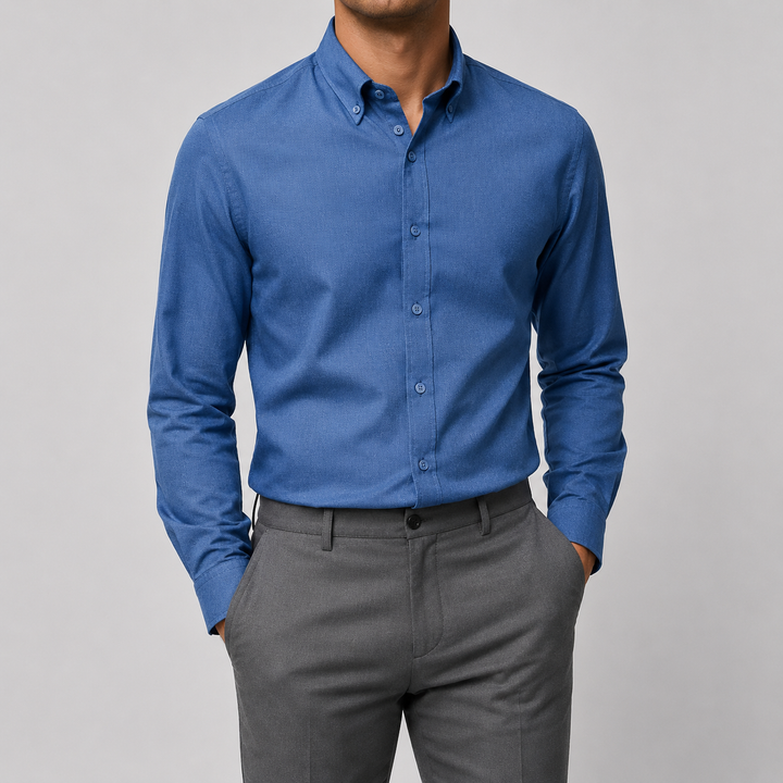 Chemise business boutonnée à manches longues