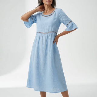 Lysévora™ — Robe midi fluide élégance estivale