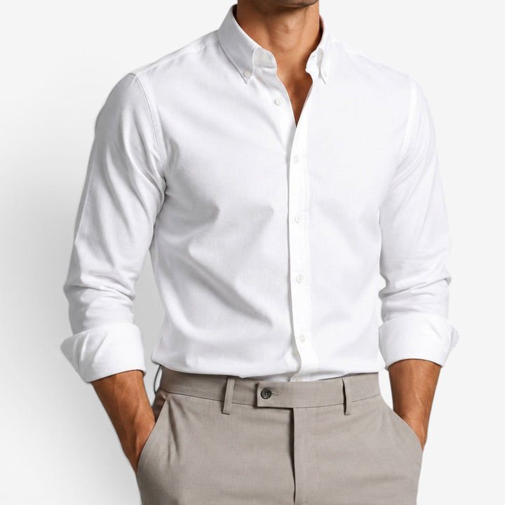 Chemise business boutonnée à manches longues