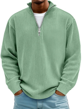 Pull Demi-Zip Homme – Confort, Chaleur Légère et Style Moderne