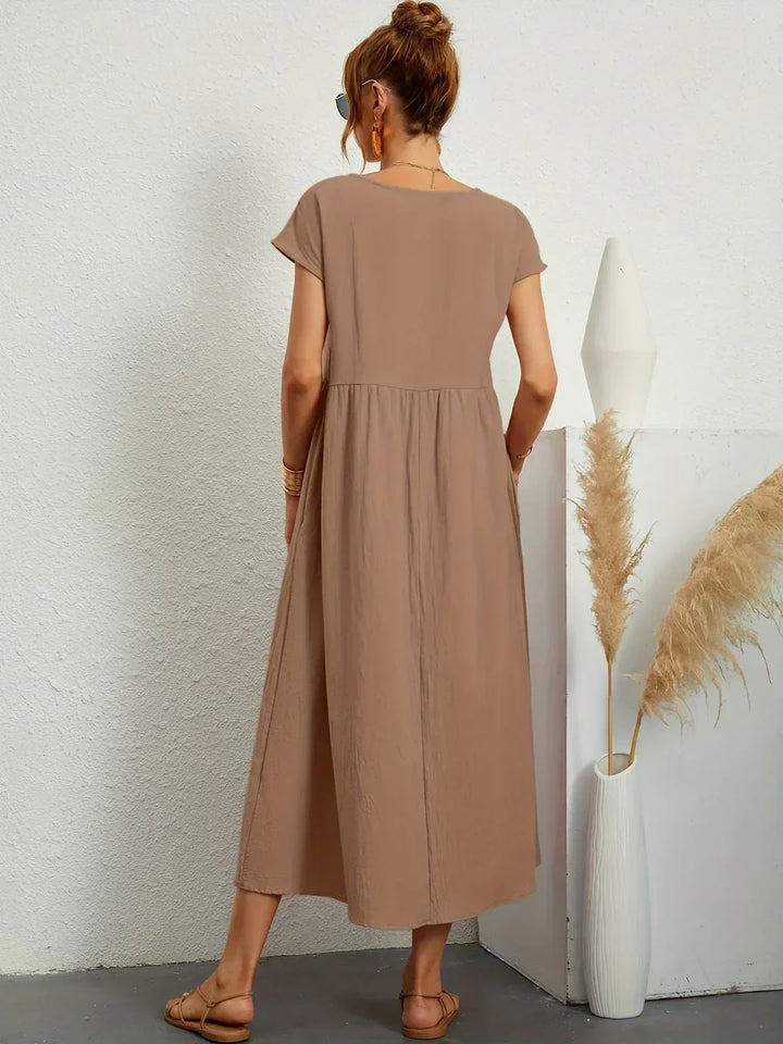 Gabrielle™ — Robe midi fluide élégance intemporelle