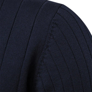 Pull d’hiver pour homme à col demi-haut zippé – tricot chaud, style moderne et élégant