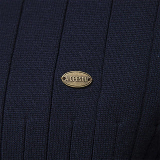 Pull d’hiver pour homme à col demi-haut zippé – tricot chaud, style moderne et élégant