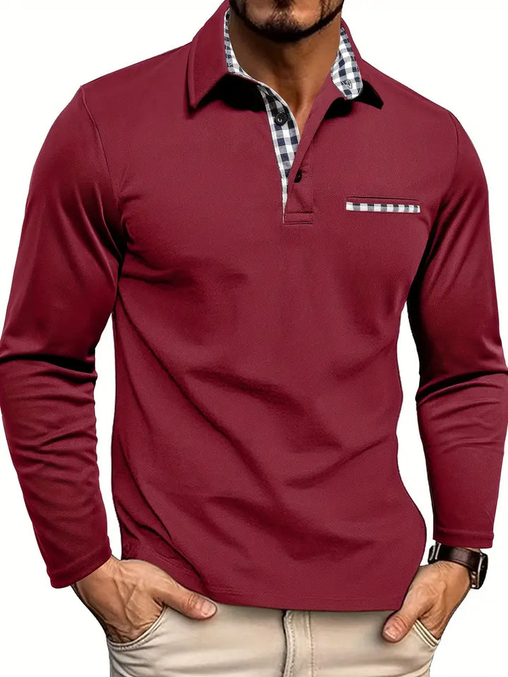 Polo Homme à Manches Longues – Élégance, Confort et Style Assuré