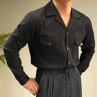 Chemise de plage légère à col cubain