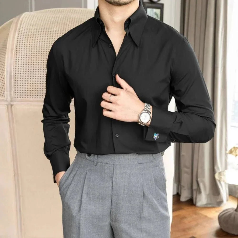 Chemise slim fit infroissable
