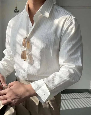 Chemise britannique décontractée à rayures