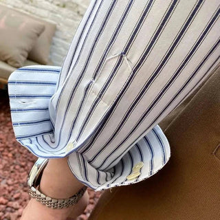 Chemise britannique rétro à rayures