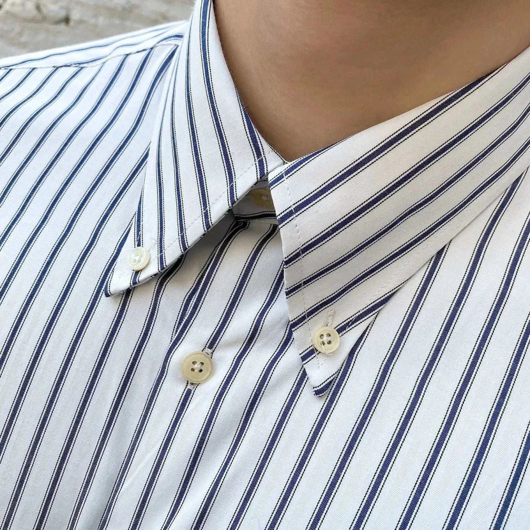 Chemise britannique rétro à rayures