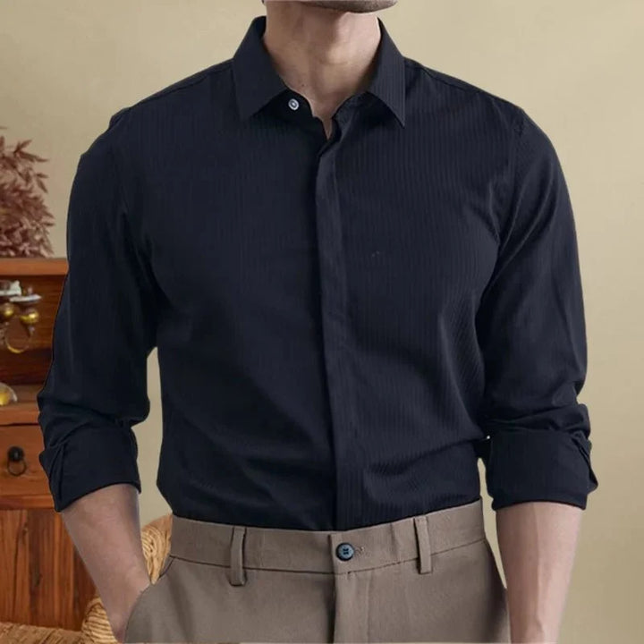 Chemise de smoking britannique rayée