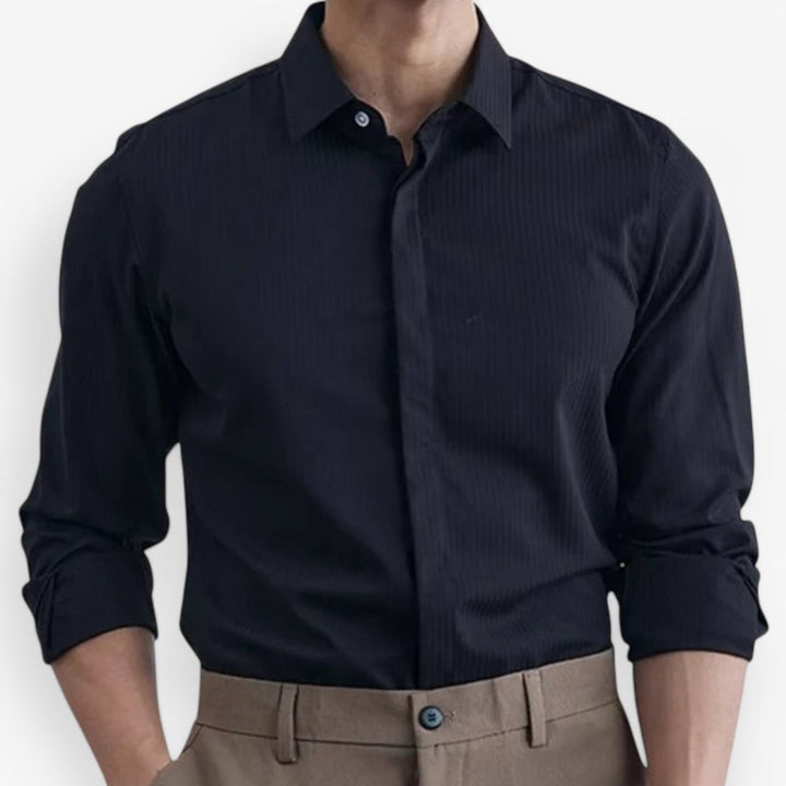 Chemise de smoking britannique rayée