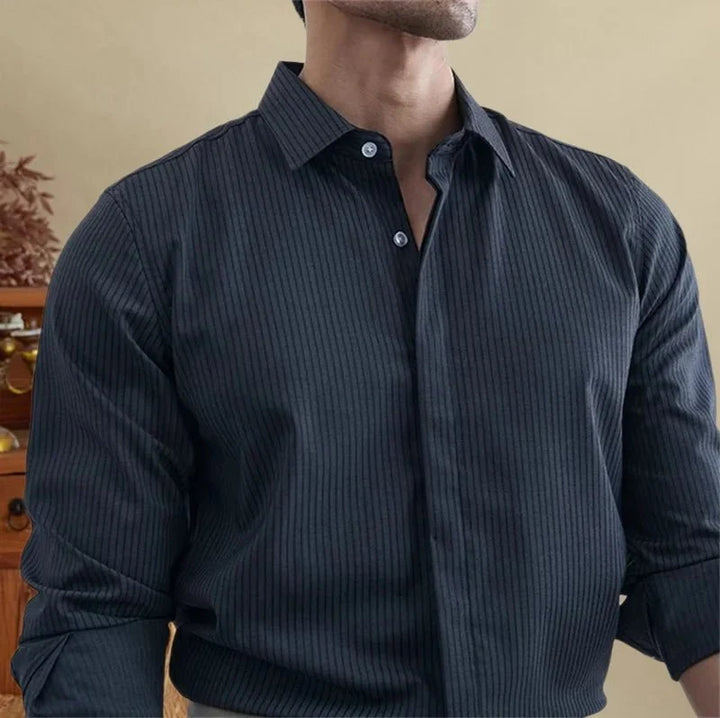 Chemise de smoking britannique rayée