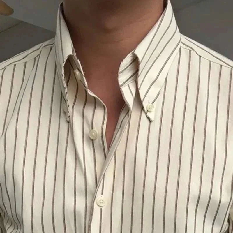 Chemise de smoking britannique à rayures