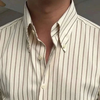 Chemise de smoking britannique à rayures