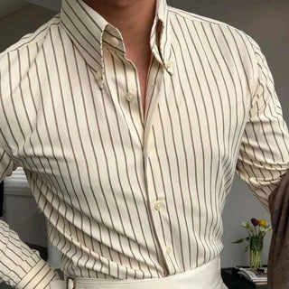 Chemise de smoking britannique à rayures