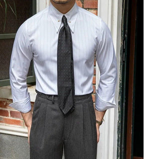 Chemise unie business à manches longues