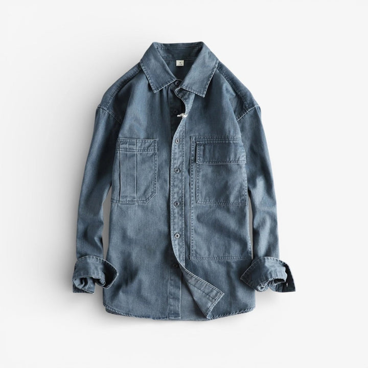 Surchemise décontractée en denim pour l’automne