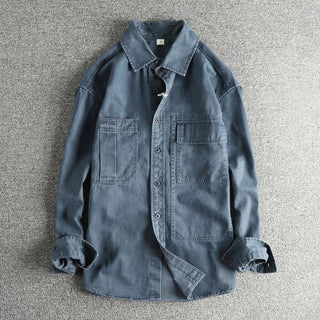 Surchemise décontractée en denim pour l’automne