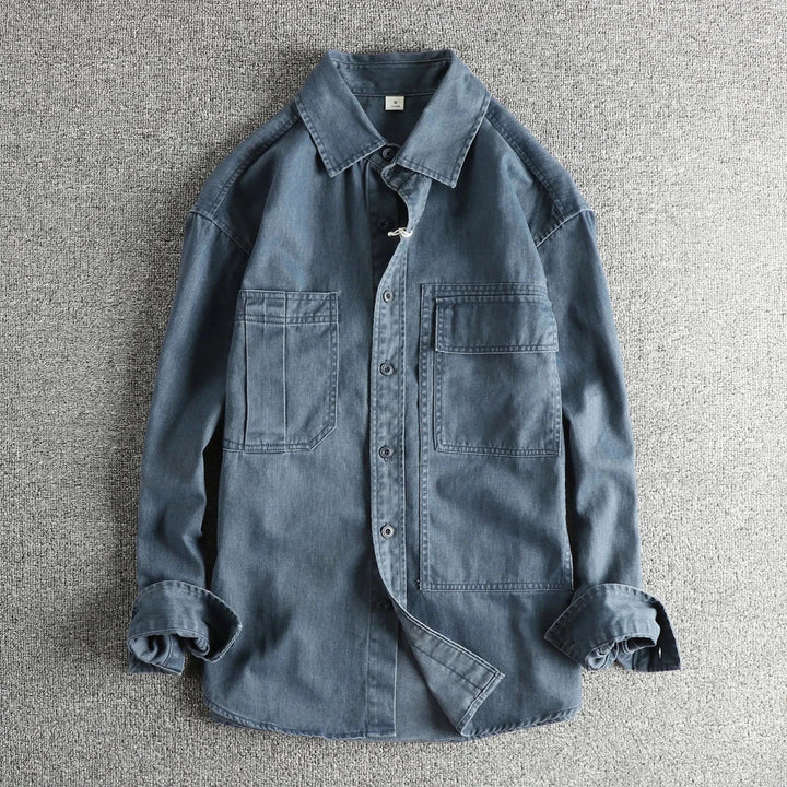Surchemise décontractée en denim pour l’automne