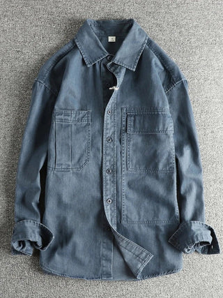 Surchemise décontractée en denim pour l’automne