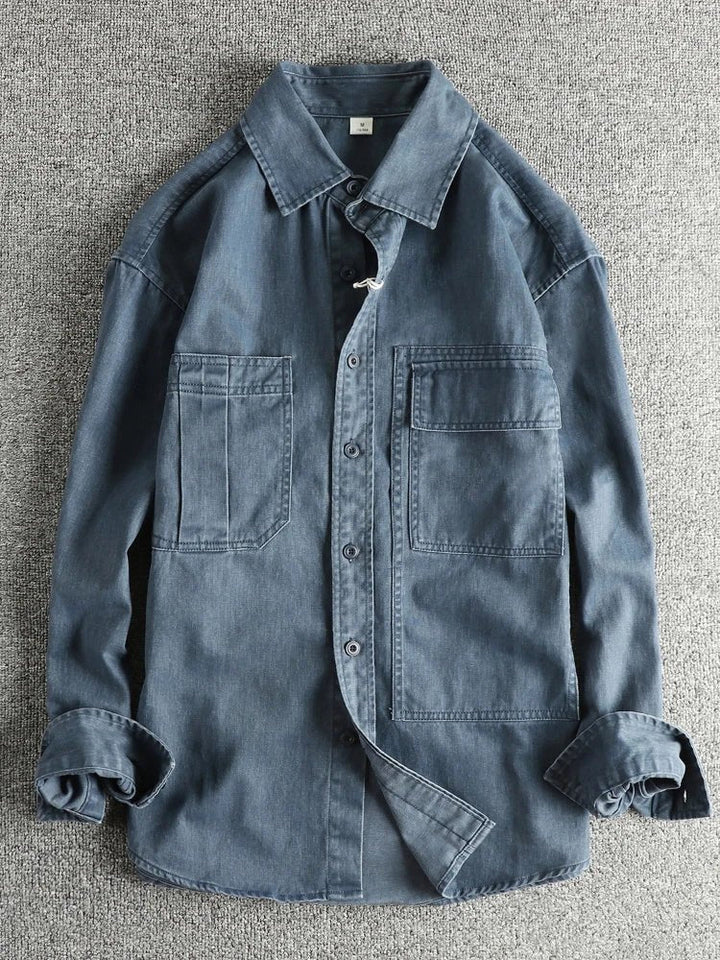 Surchemise décontractée en denim pour l’automne