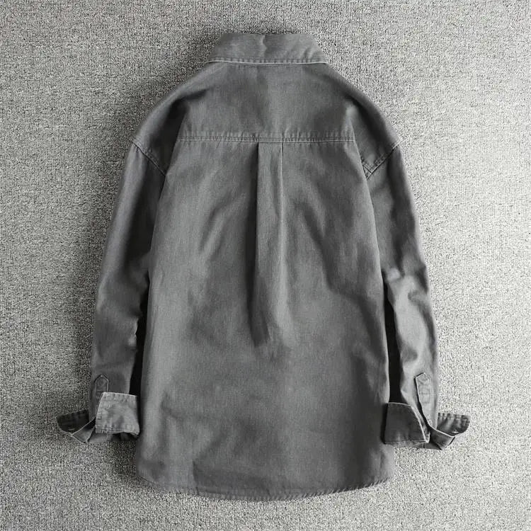 Surchemise décontractée en denim pour l’automne