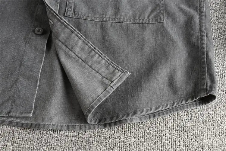 Surchemise décontractée en denim pour l’automne