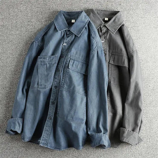 Surchemise décontractée en denim pour l’automne