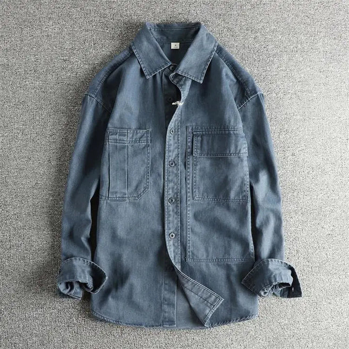 Surchemise décontractée en denim pour l’automne