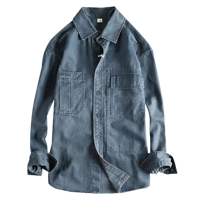 Surchemise décontractée en denim pour l’automne