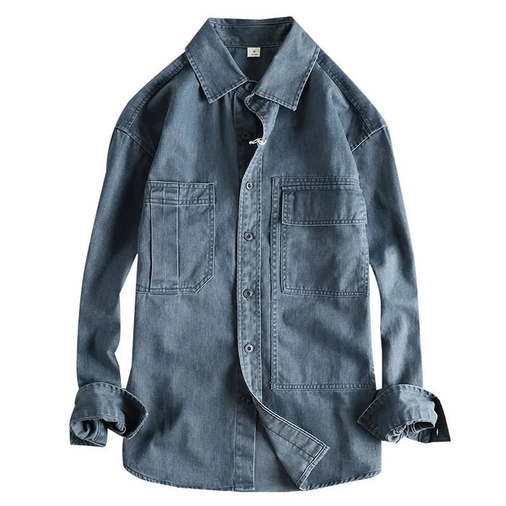 Surchemise décontractée en denim pour l’automne