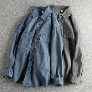 Surchemise décontractée en denim pour l’automne