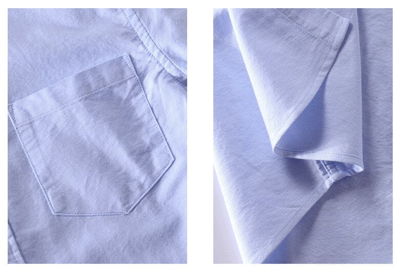 Chemise décontractée en pur coton à manches longues