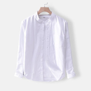 Chemise décontractée en pur coton à manches longues