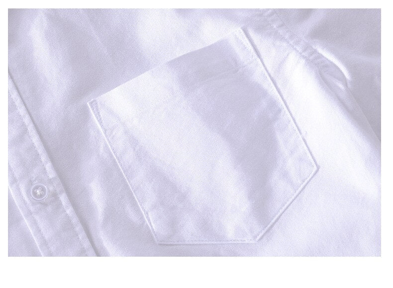 Chemise décontractée en pur coton à manches longues