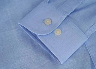 Chemise en coton et lin à manches longues